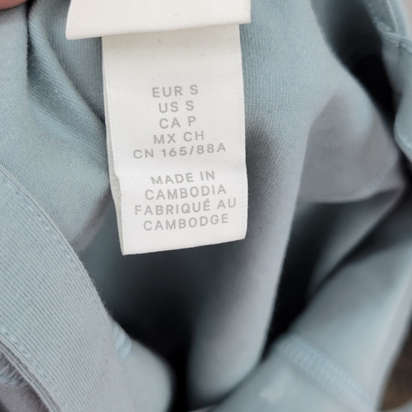 H&M Aqua Blue Cotton Blend Women G-string Bodysuit Size Small - Picture 3 of 5